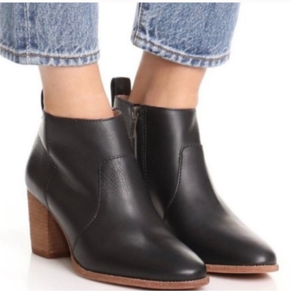 Madewell The Brenner Boot in Black Leather